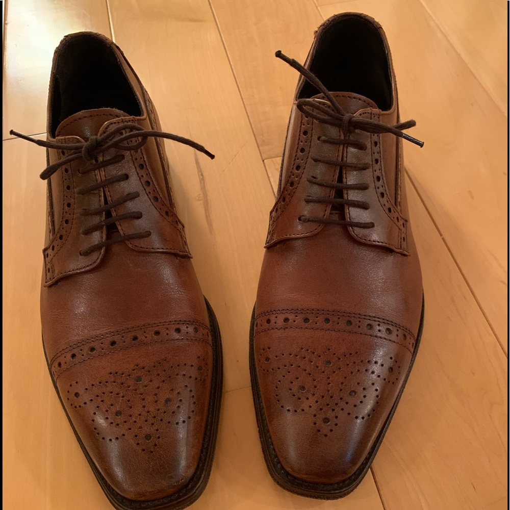 Leather dress shoes